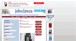Desktop Screenshot of jobsinlaw.ca